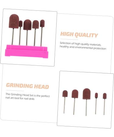BESPORTBLE 1 Set Nail Sand Ring Cap Nail Bit Nail Art Kit Nails Kit Set Professional Nail Drill Nail Drill Bit Set for Ceramic Nail Drill Bit Nail Salon Storage Box Nail Art Accessory Alloy 8x6cm Rosy - Buy Online on GoSupps.com