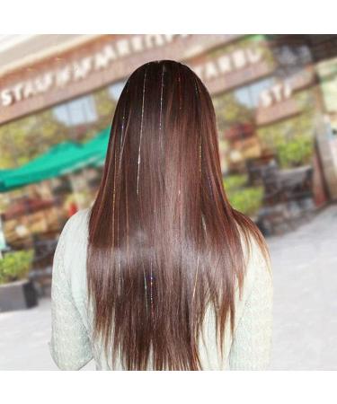 4200 Strands Hair Tinsel Extensions - 14 Vibrant Colors - Long Straight Synthetic Hair Extensions for Women, Girls - Ideal for Party, Cosplay - 36.6 Inches - Buy Online on GoSupps.com