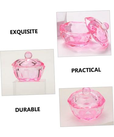 FRCOLOR 10 Pcs Small Glass Dish for Monomer Dappen Dish for Acrylic Nails Dappen Dish Bowl Nail Tips Clear Monomer Holder Stained Glass Colored Glass Dappen Bowl Pink Liquid Vegetable Bowl 4.2x4.2cmx5pcs Pinkx5pcs - Buy Online on GoSupps.com