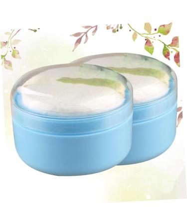 MERRYHAPY 2 Pieces Box Talcum Powder Puff Case for Loose Powder Children's Powder Puff for Body Powder Infant Baby Powder Box Soft Powder Puff Blue - Buy Online on GoSupps.com