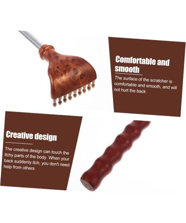 Ultechnovo Adjustable Wooden Back Scratcher & Massager | Travel-Friendly Claw Stick | Ideal for Tickling & Relieving Itches - Buy Internationally - Buy Online on GoSupps.com