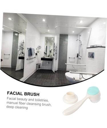 POPETPOP 1pc Face Brush Body Cleansing Brush Face Cleansing Brush Synthetic Brush Body Exfoliator Brush Makeup Remover Brush Facial Brush Abs Skin Care Products White Make up - Buy Online on GoSupps.com