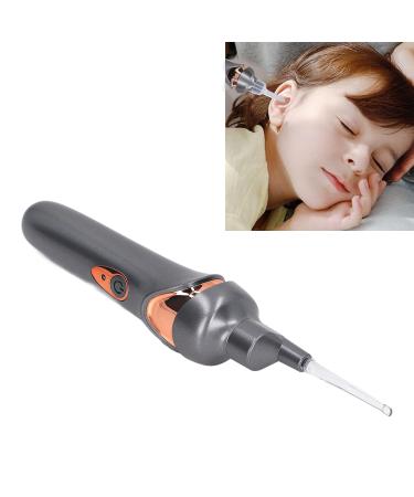 Portable Rechargeable Electric Ear Wax Cleaner - Low Noise Soft Tip Vacuum - LED Ear Wax Remover for Home Use in Black - Buy Online on GoSupps.com