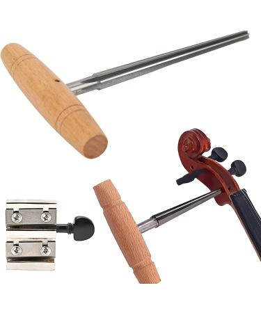 Portable Violin Tool Set with Wooden Handle | Durable 4-Hole Peg Shaver for Violin Maintenance - International Shipping Available - Buy Online on GoSupps.com