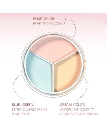 Color Correcting Loose Powder Face Makeup Powder Matte Finish 3 Colors Oil Control Brightens Skin Smooth Uniform Powder Mask Fine Lines and Skin - Buy Online on GoSupps.com