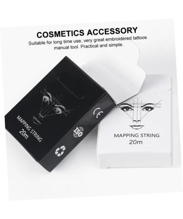 Housoutil 1box Locating Measuring Salon Embroidered Tools Auxiliary Makeup Rulers Drawing Supplies 6x4.5cm White - Buy Online on GoSupps.com