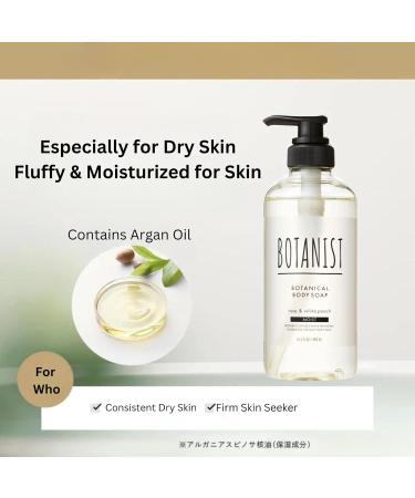 Botanist Moisturizing Body Wash - Natural & Organic Shower Gel for Sensitive Skin | Rose & White Peach 16.5 Fl Oz - Hydrating Japanese Skincare - Buy Online on GoSupps.com