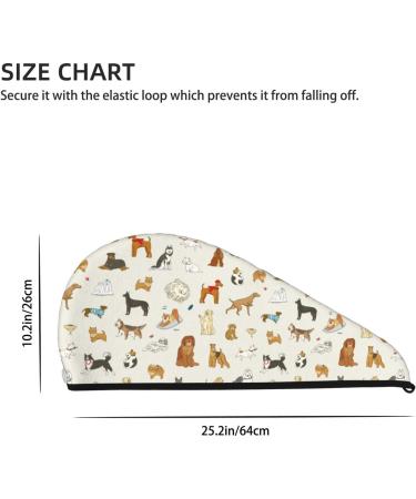 Hair Towel Wrap for Quick Drying | Button Design Towel Turban for Fast Hair Care | Perfect for Pets & Dog Owners - Buy Online on GoSupps.com