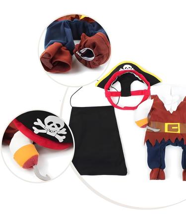 DELIFUR Medium Pirate Dog Costume - Pirates of the Caribbean Style for Dogs & Cats | International Shipping - Buy Online on GoSupps.com