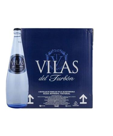 Mineral water Vilas del Turbon 750 ml Pack of 12 glass bottles
