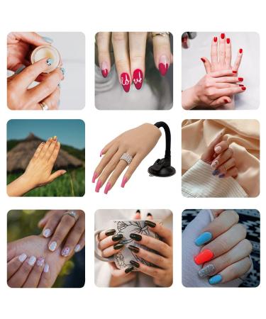 Silicone Practice Hand for Acrylic Nails - Flexible Bendable Mannequin Training Tool - Left Hand - Buy Online on GoSupps.com