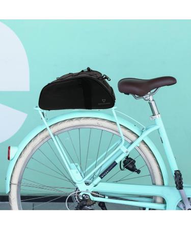 Vivacourse Waterproof Bike Rear Rack Pannier Bag | 8L Capacity Saddle Bag for Commuter & Trekking Bikes - Buy Online on GoSupps.com