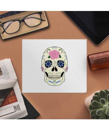 Buy Azeeda Day of the Dead Skull Microfiber Cleaning Cloths - Perfect for Eyeglasses | International Shipping Available - Buy Online on GoSupps.com