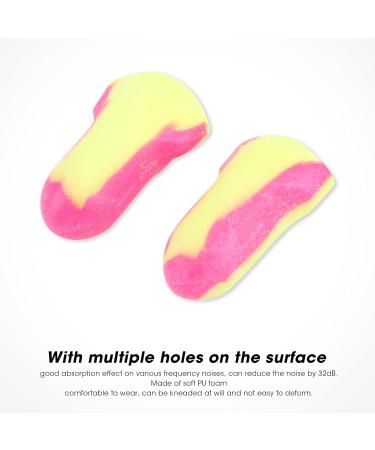 Foam Earplugs 10 Pairs PU Foam Ear Plugs 32dB Noise Reduction Soft Earplugs Hearing for Sturdy Sleeping - Buy Online on GoSupps.com