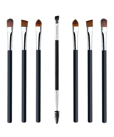 WanFengXue 7 Pieces Eyebrow Brush Set Professional Double Ended Eyebrow Brush and Spoolie Angled Brush Precision Eyeshadow Tools for Blending Defining Smudging Shading
