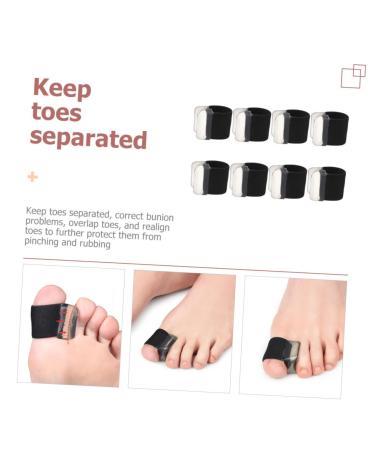 Buy 4 Pairs Toenail Separator Spacers for Women & Men - Bunion Dividers & Foot Care Supplies - 2.5x2cm Black - Buy Online on GoSupps.com