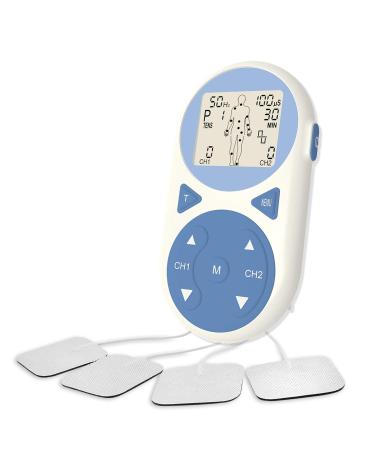 TENS Unit Muscle Stimulator EMS Pulse Massager 2020 Upgrade 3-in-1 Combination with Independent 2 Channels 32 Preset&2 Manual Modes Professional Handheld Electrotherapy Device for Body Pain