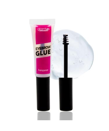 Glam Up Glam Up Paris - Eyebrow Fixing Gel - Brow Glue - Eyebrow Fixing Adhesive - Natural Finish - Spoolie Applicator - Long-Lasting - Transparent