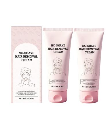 Generisch Pack of 2 gentle hair removal creams contains natural ingredients gentle formula does not irritate the skin suitable for the body legs underarms and bikini area