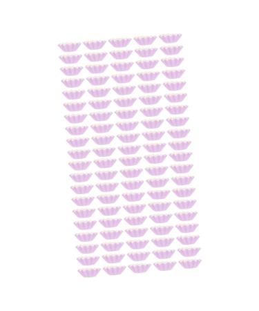 Garneck 200 STK paper cups from wax wax melting inserts tray with candlestick wax warmer melting cup wax melts Violet Candle wax pet-coated paper heater