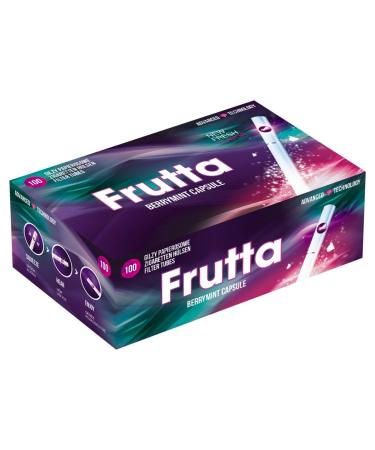 FRUTTA Click Tubes Berry Mint Filter Sleeves with Aroma Capsule 1 Box (100 Sleeves)