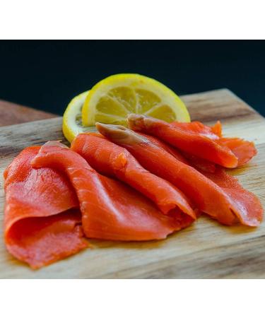 Smoked Salmon Sockeye Lox Cold Smoked Wild Caught Pacific Canadian Fish Sliced (3-lb) 1.36 kg (Pack of 1) - Buy Online on GoSupps.com