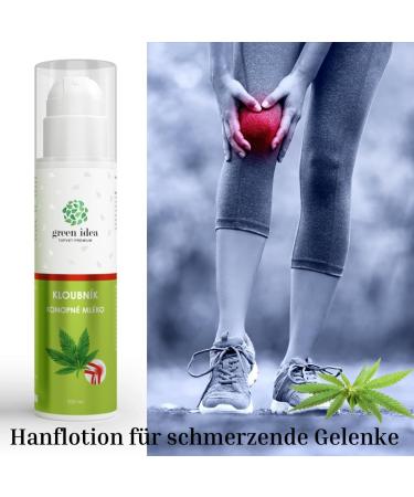 Green Idea Hemp Cream for Aching Joints - Natural Vegan Pain Gel with Sea Buckthorn Peat Extracts & Menthol - 200ml - Buy Online on GoSupps.com