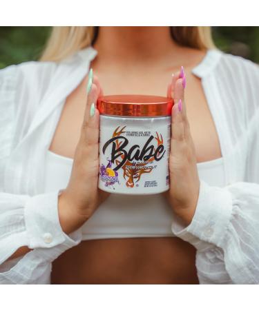 Babe Pre Workout powder for Women | Lavender Lemonade | 6g Citrulline 2g Beta-Alanine 100mg Hyaluronic Acid 5mg Biotin and 5 other registered trademarked ingredients | 30 servings | 13.9 OZ - Buy Online on GoSupps.com