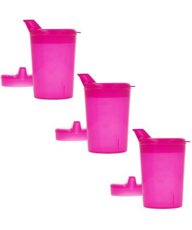 Horn Medical 3 Sack 250ml adult beak cup/drinking aid sets with two lids (large & small opening) per set-color selectable (red) - Buy Online on GoSupps.com