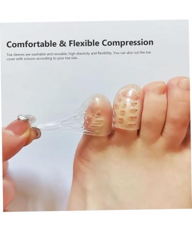10PCS Anti-Friction Silicone Toe Caps - Breathable Toe Protectors for Corns, Blisters, and Pain Relief - Buy Online on GoSupps.com
