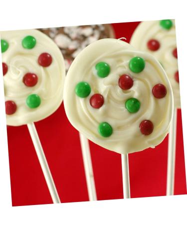 ABOOFAN 50pcs Lollipops Candy Stick Chocolate Lollipop Sticks DIY Candy Cake Pop Sticks Cake Sticks Cake Paper Sticks Paper Lollipop Sticks Food Grade White Chocolate Candies White medium - Buy Online on GoSupps.com