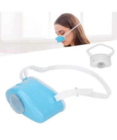 Portable Electric Anti Snore 3 Gears Adjustable Silicone Anti Snore Help Sleeping Breath Air Purifier Filter Snoring Solution for Prevent Snoring Improve Sleep(Blue)