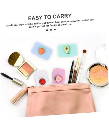 5-Piece Contact Lens Container Set - Travel Carrier Bag & Eye Care Storage Box for Dust-Free Protection - Buy Online on GoSupps.com
