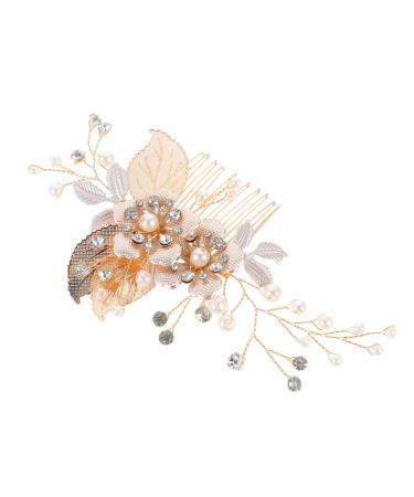 FRCOLOR Hair Comb Wedding Headdresss Bride Hair Accessory Hair Styling Accessories Flower Clips Rhinestone Tiara Headband Floral Hair Headpiece Rhinestones Miss Diamond Hair Piece