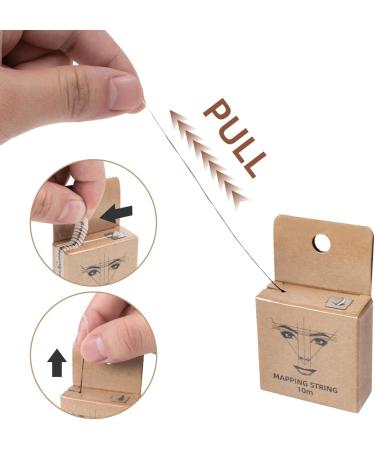 Eyebrow Mapping String Tool - Pre-Dyed Mapping Thread for Makeup Ideal for Creating Symmetrical Brows | Eyebrow Sequence Mapping Tool for Professional Makeup - Buy Online on GoSupps.com