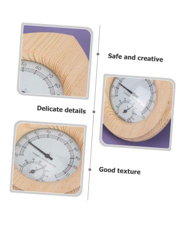Yardwe Outdoor Thermometer - Hygrothermographer for Sauna & Kitchen | White Pine & Copper Indoor/Outdoor Measuring Device - Buy Online on GoSupps.com