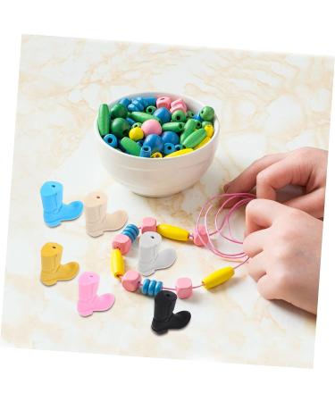 Healifty 12 Pcs DIY Silicone Teething Beads Set for Babies - Garland, Necklace, Spacer, Bracelet - Assorted Colors - 3x1.4x1cm - Bulk DIY Beads - Buy Online on GoSupps.com