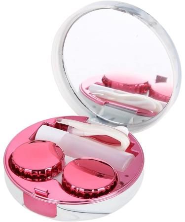 4 Colors Contact Lens Case - Portable Marble Pattern Eye Care Kit - Red - Ideal Gift for Home Use - Buy Online on GoSupps.com