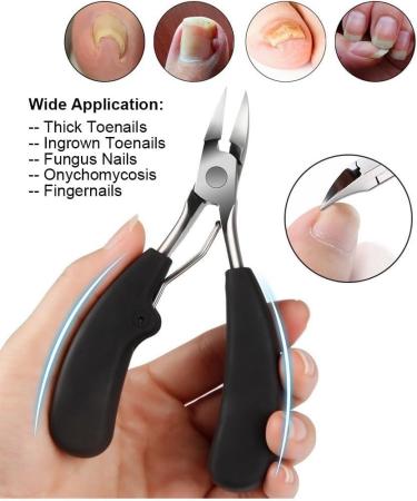 INSGB - Nail Clippers with Toenail Lifter Manicure Set for Thick or Ingrown Toenails Baby Nail Clippers Nail Cutter Toe Nail Clippers for Thick Nails Pedicure Sets for Feet Nail Kit - Buy Online on GoSupps.com