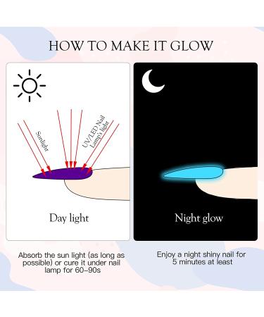 Glow in the Dark Spider Gel Nail Art - 6 Colors Luminous Drawing Gel for DIY Manicure | UV LED Soak Off Elastic Line Painting Gel with Brushes - Buy Online on GoSupps.com