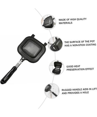 Zerodeko Breakfast Pan Skillet Mini Waffle Mini Grill Waffle Maker Burger Buns Toast Non Stick Pan Evil Eye Cup Milk Heating Pot Tortilla Maker Sandwich Cooker Household Mold Aluminum Alloy - Buy Online on GoSupps.com