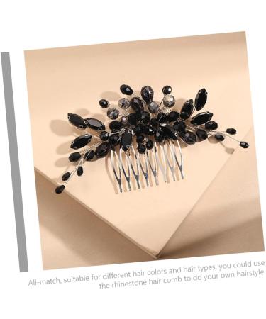 DOITOOL Rhinestone Flower Headpiece Decorative Hair Comb Bridal Hairpiece Wedding Bridal Hair Comb French Hair Side Combs Christmas Hair Comb The Flowers Miss Accessories Crystal - Buy Online on GoSupps.com