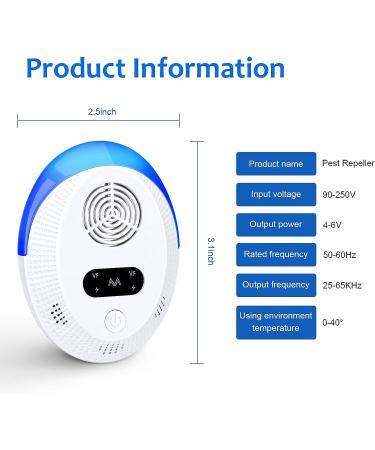 Bectine Ultrasonic Pest Repeller 6 Pack - Indoor Pest Control for Home, Kitchen, Office, Warehouse, Hotel - Buy Online on GoSupps.com