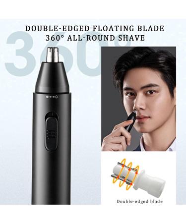 Buy USB Rechargeable Ear & Nose Hair Trimmer for Men & Women - Waterproof Dual Edge Blades for Easy Cleaning - Buy Online on GoSupps.com