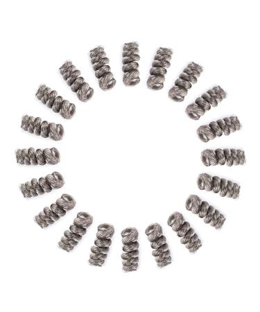 MIMAN 10 Inch Short Saniya Curls Crochet Hair 5-Packs, Black Mix Grey - Synthetic Braiding Hair for Black Women - Buy Online on GoSupps.com