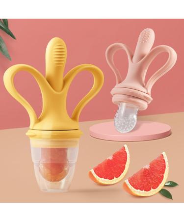 Buy Safe Toddler Pacifier with Fruit Formula - Ideal for Newborns | Yellow Pacifier for Daily Use - Buy Online on GoSupps.com