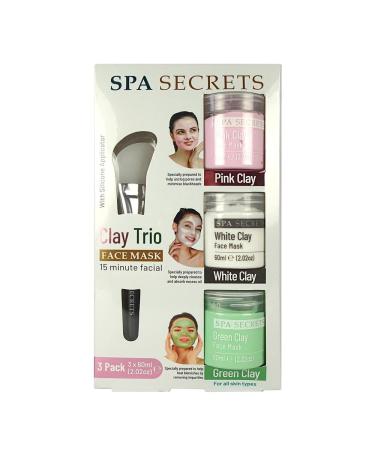 Spa Secrets Clay Trio Face Mask Gift Set
