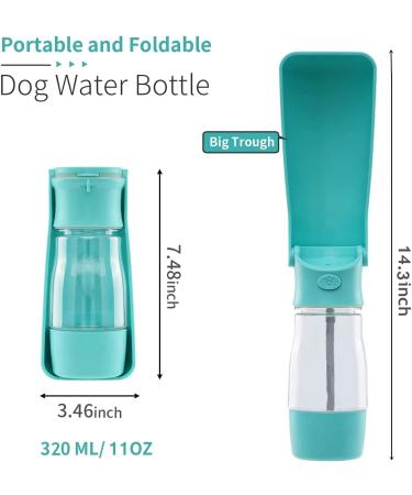 Portable Dog Water Bottle - Leak Proof Pet Dispenser for Traveling - Blue - Buy Online on GoSupps.com