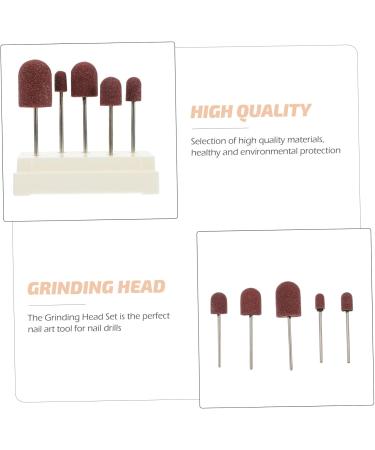 Kisangel 1 Set Nail Sand Ring Cap Electronic Accessories Pedicure Tools for Feet Pedicure Kit Polisher Sand Manicure Nails Nails Cuticle Tools Mounted Polishing Heads Display Box With Nails 8x6cm White - Buy Online on GoSupps.com