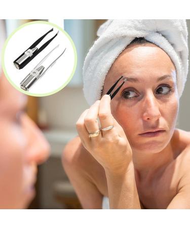 Fomiyes Eyebrow Trimmer - 2 Pieces Hair Removal Clip Tool for Women | Silver & Black | Precision Steel Design - Buy Online on GoSupps.com